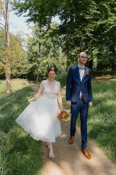 Ahrensburger_schloss_14 Brautpaar im Garten