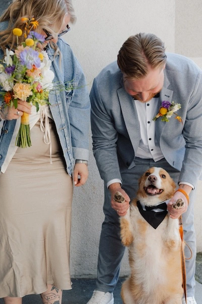 brautpaar_2 Brautpaar mit Hund
